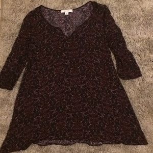 Adam Levine Medium Purple Patterned Tunic ✨